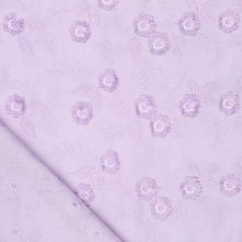 Lataa kuva Galleria-katseluun, PUUVILLA BRODEERATUT KUKAT, LILA
