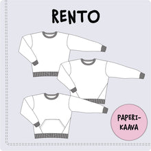 Lataa kuva Galleria-katseluun, KAAVASTUDIO AINOA: RENTO aikuisten oversize-college, koot 32-54