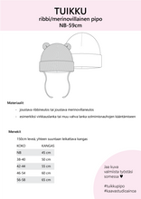 Lataa kuva Galleria-katseluun, KAAVASTUDIO AINOA: TUIKKU-RIBBIPIPO, KOOT nb-59