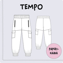 Lataa kuva Galleria-katseluun, KAAVASTUDIO AINOA: TEMPO-REISITASKUHOUSUT, KOOT 104-164 CM