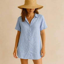 Lataa kuva Galleria-katseluun, KIVIPESTY PELLAVA, LIGHT BLUE