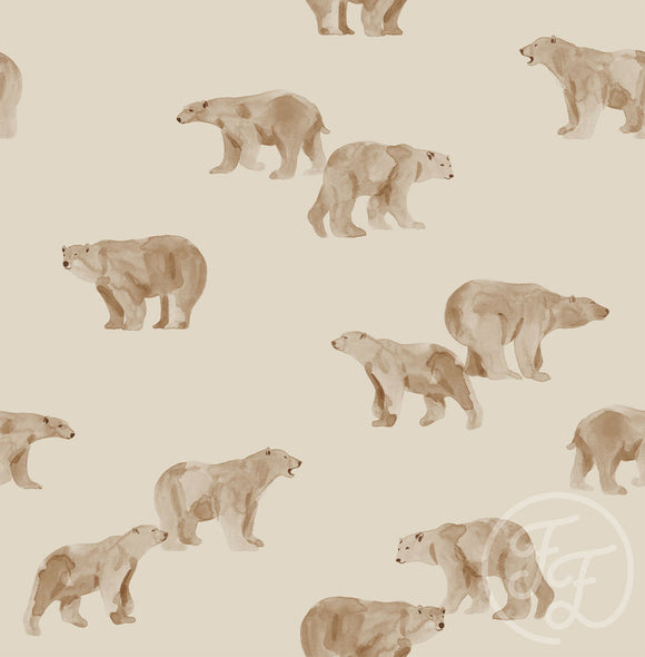 JOUSTOCOLLEGE FAMILY FABRICS, POLAR BEAR, TAUPE