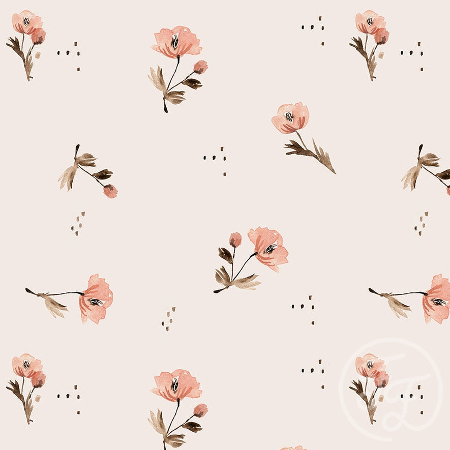 Family fabrics: JOUSTOCOLLEGE MINI FLOWERS PINK