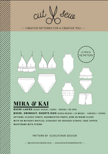 Lataa kuva Galleria-katseluun, CUT &amp; SEW PATTERNS: MIRA &amp; KAI, MINI&amp;ME UIKKARIKAAVAPAKETTI
