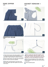 Lataa kuva Galleria-katseluun, CUT &amp; SEW PATTERNS: CLEO NAISTEN CULOTTESHOUSUKAAVAT
