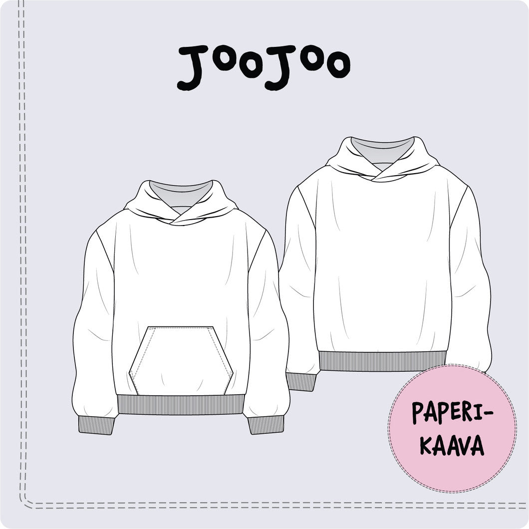 KAAVASTUDIO AINOA: LASTEN JOOJOO -OVERSIZE HUPPARI, koot 92-164