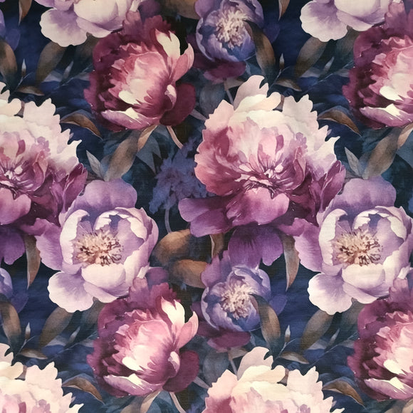 JOUSTOCOLLEGE MIDNIGHT PEONIES, TUMMA VIOLETTI