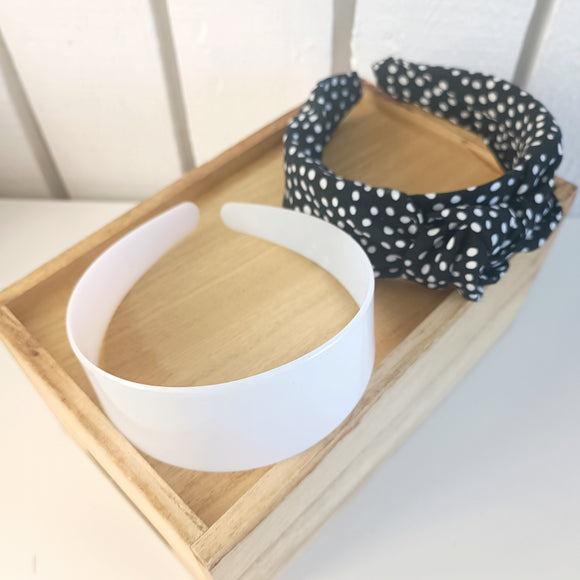 HIUSPANTA-AIHIO, VALKOINEN 48 MM LEVEÄ