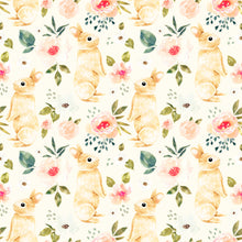 Lataa kuva Galleria-katseluun, Pala 60 cm: SOFTSHELL, BUNNY FLORAL, LIGHT PEACH -60%
