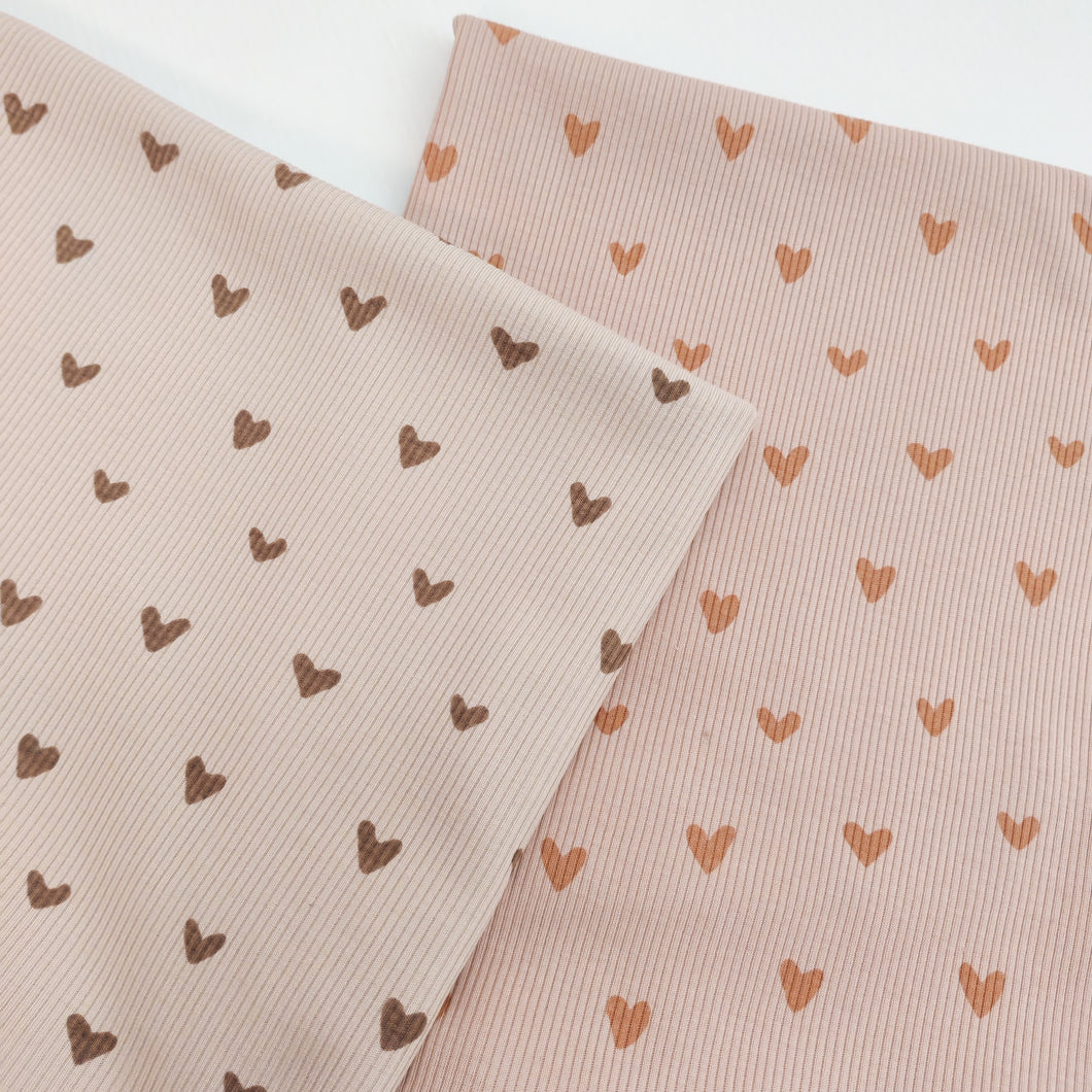 RIBBITRIKOO: TINY HEARTS, LIGHT BEIGE