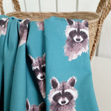 TRIKOO RACCOONS, TEAL extraleveä