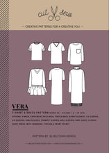 Lataa kuva Galleria-katseluun, CUT &amp; SEW PATTERNS: VERA NAISTEN YLÄOSA- JA MEKKOKAAVAT
