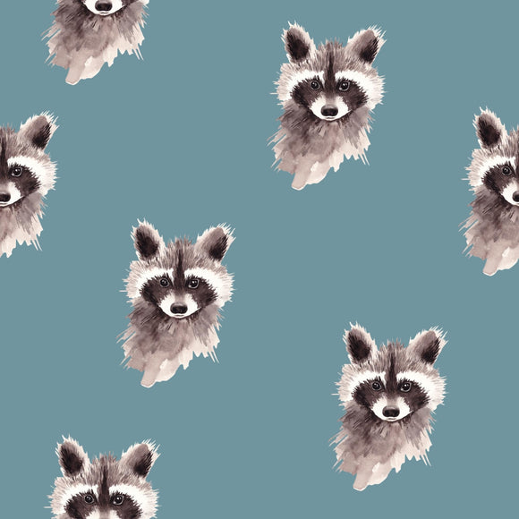TRIKOO RACCOONS, TEAL extraleveä