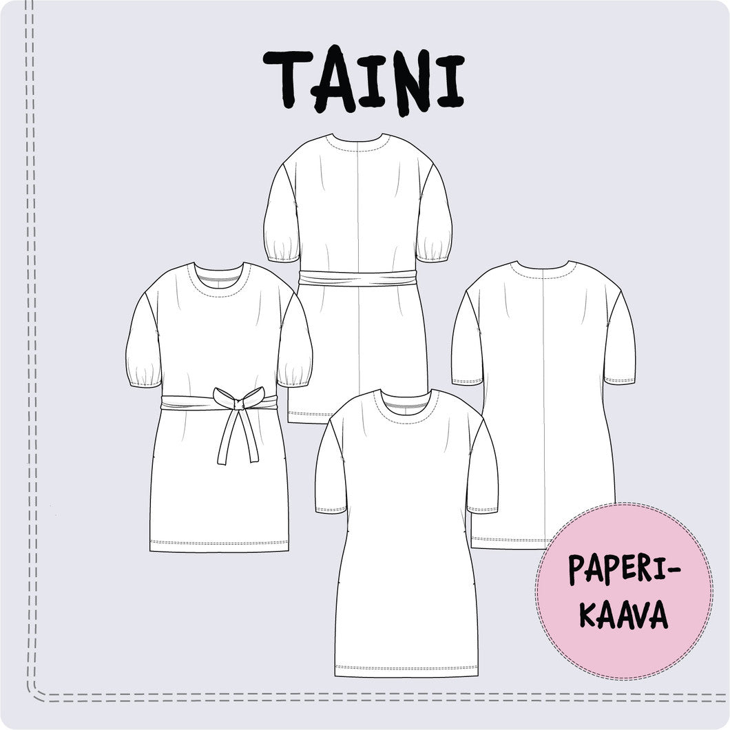 KAAVASTUDIO AINOA: TAINI-trikoomekko, koot 32-54