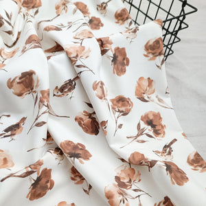 TRIKOO FAMILY FABRICS, ROSES AND BIRDS, 100 cm pala
