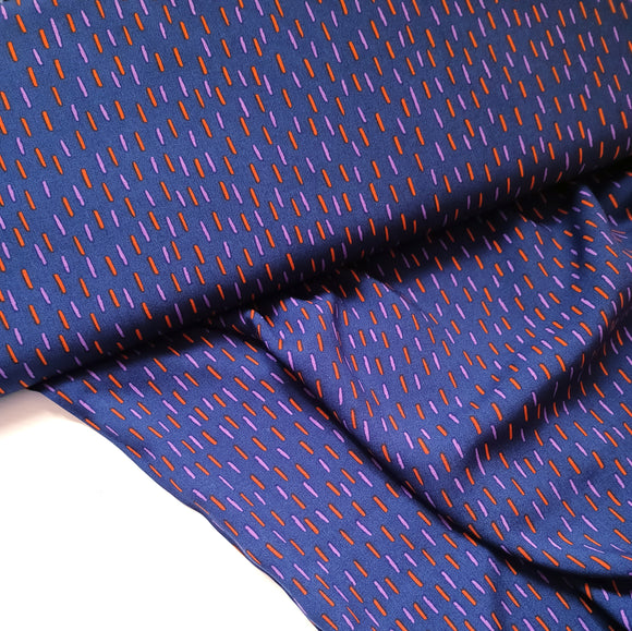 VISKOOSI SMALL STRIPES, DARK PURPLE