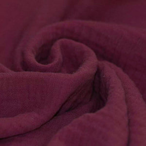 DOUBLE GAUZE, BURGUNDY, 40 cm pala