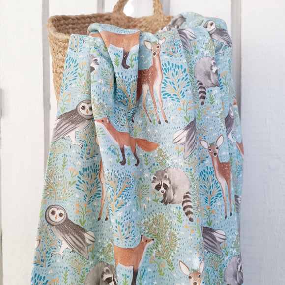 TRIKOO FAMILY FABRICS, SPRING WOODLAND AZURE